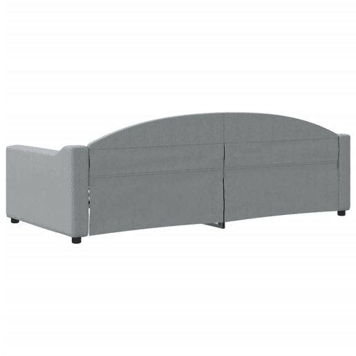 Sofá-cama, Sofá conversível 90x200 cm tecido cinzento-claro