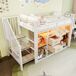 Cama alta para niños 255x95 Cama alta para niños 255x95 Blanco