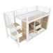 Cama alta para niños 255x95 Cama alta para niños 255x95 Blanco