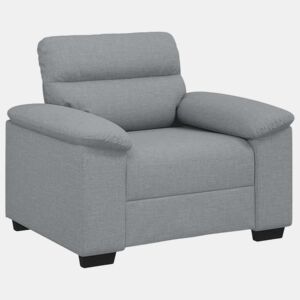 Poltrona, Sofá individual tecido 60 cm cinzento-claro