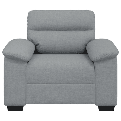 Poltrona, Sofá individual tecido 60 cm cinzento-claro Poltrona, Sofá individual tecido 60 cm cinzento-claro