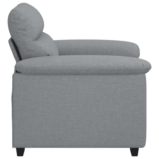 Poltrona, Sofá individual tecido 60 cm cinzento-claro Poltrona, Sofá individual tecido 60 cm cinzento-claro