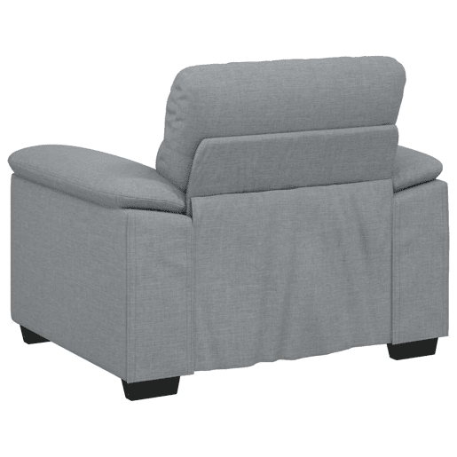 Poltrona, Sofá individual tecido 60 cm cinzento-claro Poltrona, Sofá individual tecido 60 cm cinzento-claro