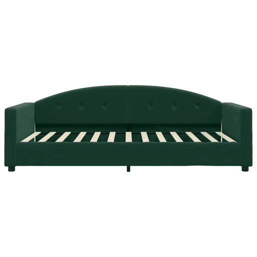 Sofá-cama, Sofá conversível 100x200 cm veludo verde-escuro Sofá-cama, Sofá conversível 100x200 cm veludo verde-escuro