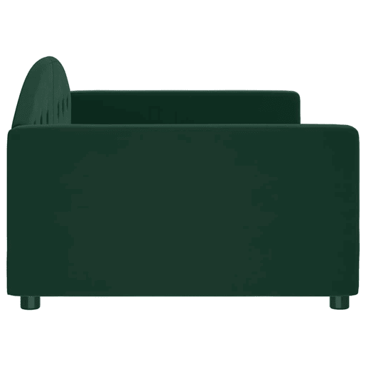 Sofá-cama, Sofá conversível 100x200 cm veludo verde-escuro Sofá-cama, Sofá conversível 100x200 cm veludo verde-escuro
