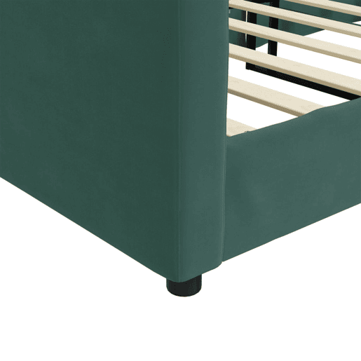 Sofá-cama, Sofá conversível 100x200 cm veludo verde-escuro Sofá-cama, Sofá conversível 100x200 cm veludo verde-escuro