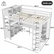 Cama alta para niños Cama alta para niños Blanco