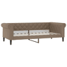 Sofá-cama, Sofá conversível 90x200 cm couro artificial cor cappuccino