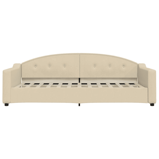 Sofá-cama, Sofá conversível 90x200 cm tecido cor creme Sofá-cama, Sofá conversível 90x200 cm tecido cor creme