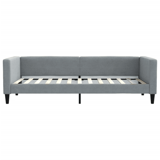Sofá-cama, Sofá conversível 90x200 cm tecido cinzento-claro Sofá-cama, Sofá conversível 90x200 cm tecido cinzento-claro