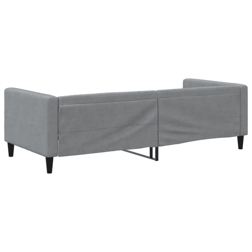 Sofá-cama, Sofá conversível 90x200 cm tecido cinzento-claro Sofá-cama, Sofá conversível 90x200 cm tecido cinzento-claro
