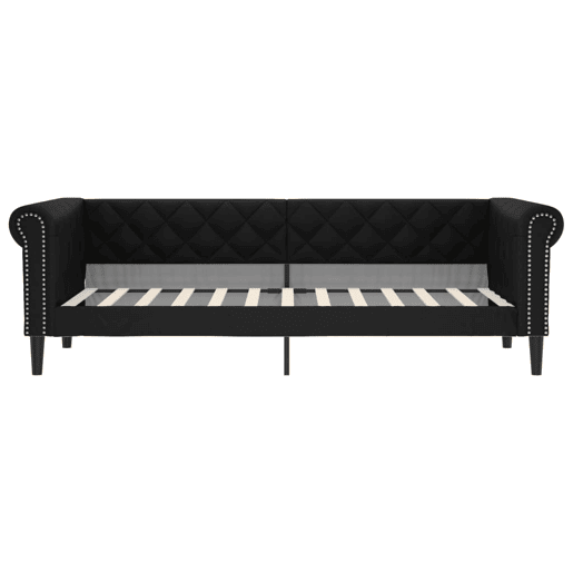 Sofá-cama, Sofá conversível 80x200 cm couro artificial preto Sofá-cama, Sofá conversível 80x200 cm couro artificial preto