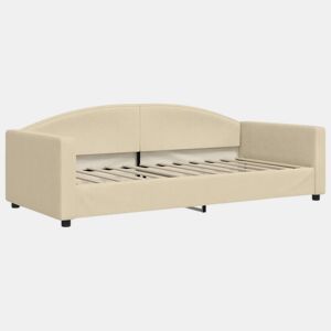 Sofá-cama, Sofá conversível 90x200 cm tecido cor creme