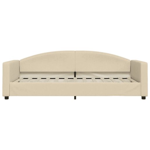 Sofá-cama, Sofá conversível 90x200 cm tecido cor creme Sofá-cama, Sofá conversível 90x200 cm tecido cor creme