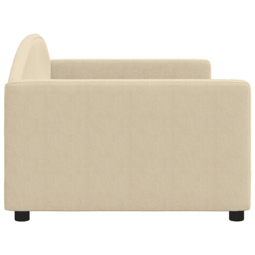 Sofá-cama, Sofá conversível 90x200 cm tecido cor creme Sofá-cama, Sofá conversível 90x200 cm tecido cor creme