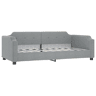 Sofá-cama, Sofá conversível 90x200 cm tecido cinzento-claro