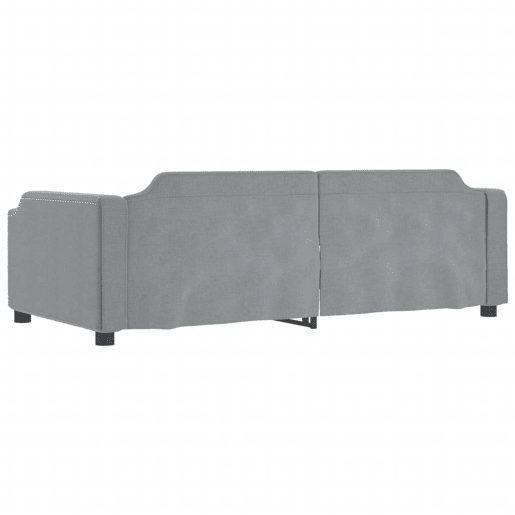 Sofá-cama, Sofá conversível 90x200 cm tecido cinzento-claro Sofá-cama, Sofá conversível 90x200 cm tecido cinzento-claro