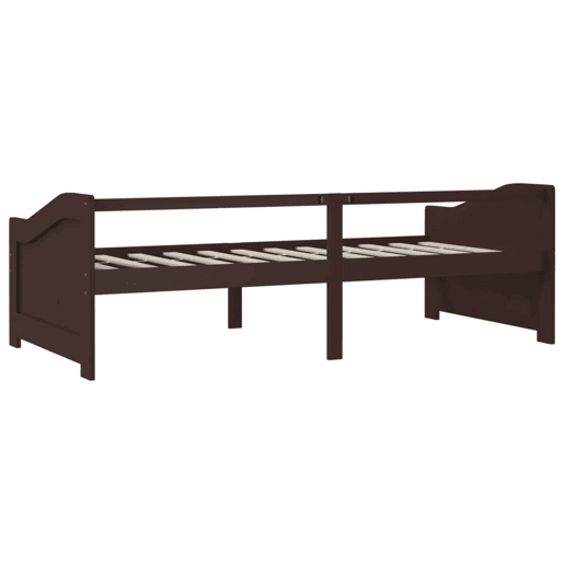 Sofá-cama, Sofá conversível de 3 lugares 90x200 cm pinho maciço castanho-escuro Sofá-cama, Sofá conversível de 3 lugares 90x200 cm pinho maciço castanho-escuro