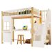 Cama alta para niños 251x105 Cama alta para niños 251x105 Natural/ Blanco