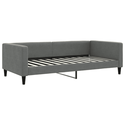 Sofá-cama, Sofá conversível 100x200 cm tecido cinzento-escuro Sofá-cama, Sofá conversível 100x200 cm tecido cinzento-escuro