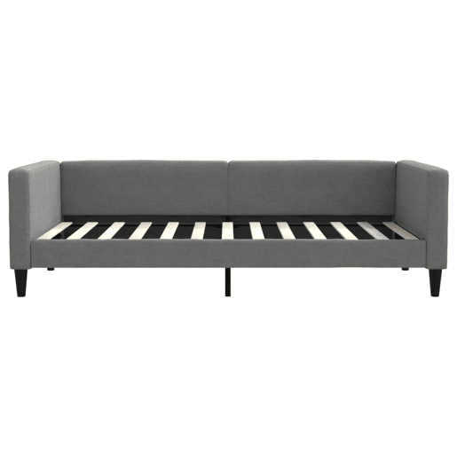 Sofá-cama, Sofá conversível 100x200 cm tecido cinzento-escuro Sofá-cama, Sofá conversível 100x200 cm tecido cinzento-escuro