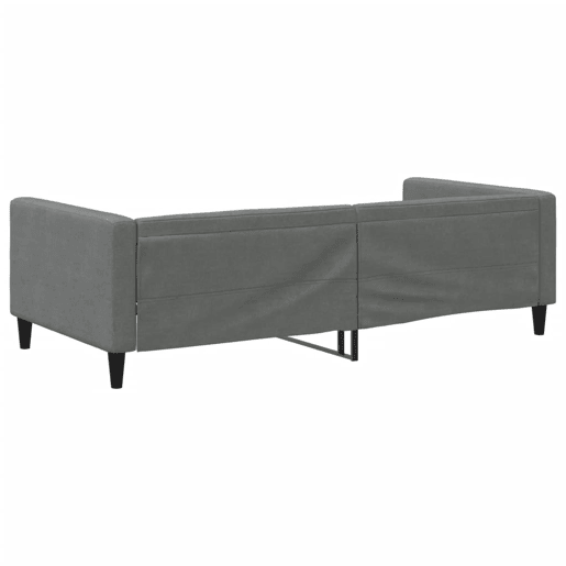 Sofá-cama, Sofá conversível 100x200 cm tecido cinzento-escuro Sofá-cama, Sofá conversível 100x200 cm tecido cinzento-escuro