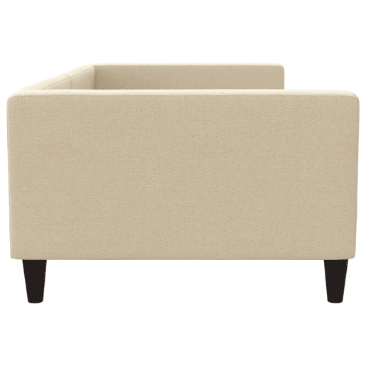 Sofá-cama, Sofá conversível 100x200 cm tecido cor creme