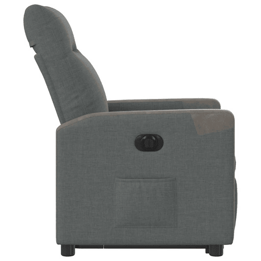 Poltrona reclinável - Poltrona relax elétrica tecido cinzento-escuro Poltrona reclinável - Poltrona relax elétrica tecido cinzento-escuro