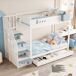 Cama litera 252x95 Cama litera 252x95 Blanco/ Azul
