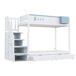 Cama litera 252x95 Cama litera 252x95 Blanco/ Azul