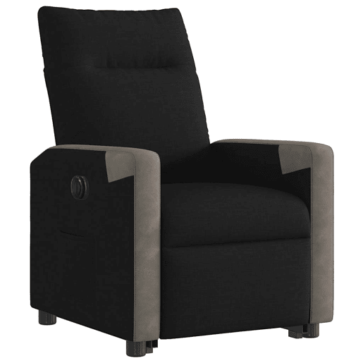 Poltrona reclinável - Poltrona relax elétrica tecido preto
