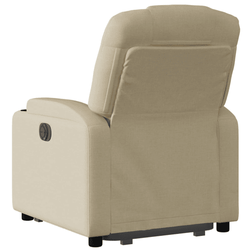 Poltrona reclinável - Poltrona relax elétrica tecido cor creme