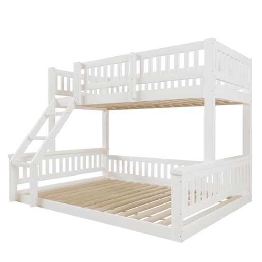 Beliche 90x200cm+140x200cm - Escada, Corrimãos, Estilo simples - Branco