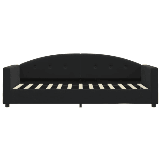 Sofá-cama, Sofá conversível com colchão 80x200 cm veludo preto