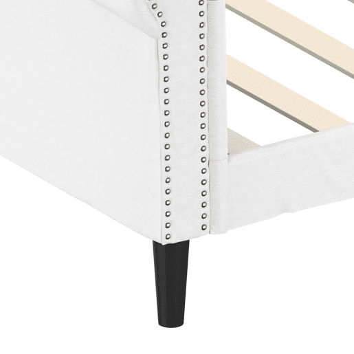 Sofá-cama, Sofá conversível 90x200 cm couro artificial branco Sofá-cama, Sofá conversível 90x200 cm couro artificial branco