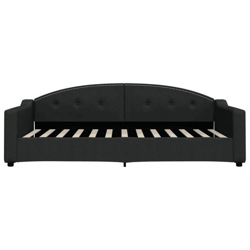 Sofá-cama, Sofá conversível 100x200 cm tecido preto Sofá-cama, Sofá conversível 100x200 cm tecido preto