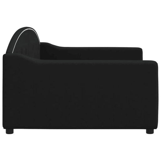 Sofá-cama, Sofá conversível 100x200 cm tecido preto Sofá-cama, Sofá conversível 100x200 cm tecido preto