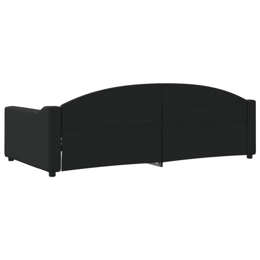 Sofá-cama, Sofá conversível 100x200 cm tecido preto Sofá-cama, Sofá conversível 100x200 cm tecido preto