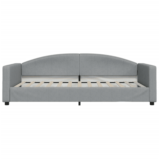 Sofá-cama, Sofá conversível 100x200 cm tecido cinzento-claro Sofá-cama, Sofá conversível 100x200 cm tecido cinzento-claro
