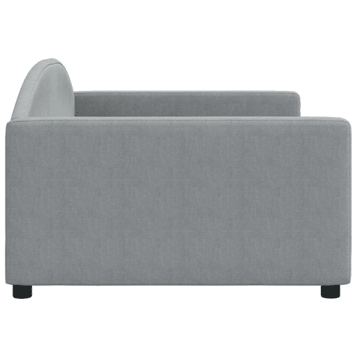 Sofá-cama, Sofá conversível 100x200 cm tecido cinzento-claro Sofá-cama, Sofá conversível 100x200 cm tecido cinzento-claro