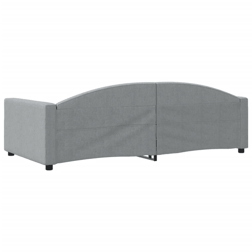 Sofá-cama, Sofá conversível 100x200 cm tecido cinzento-claro Sofá-cama, Sofá conversível 100x200 cm tecido cinzento-claro