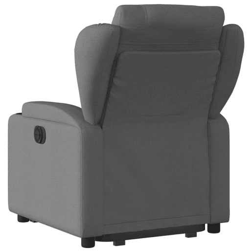 Poltrona reclinável - Poltrona relax elétrica tecido cinzento-escuro