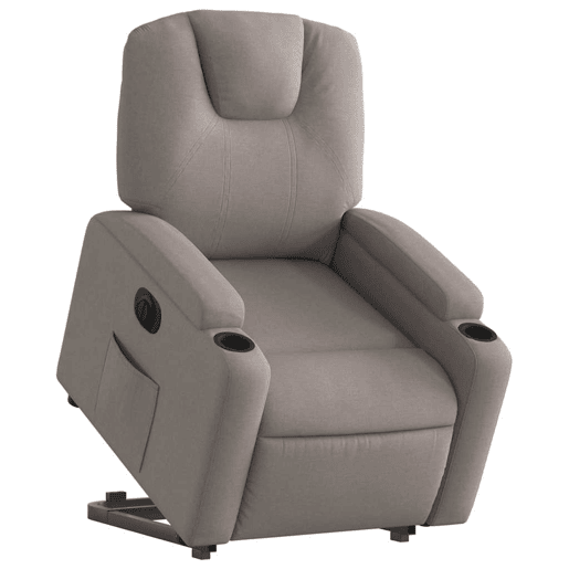 Poltrona reclinável - Poltrona relax elétrica cinza-acastanhado