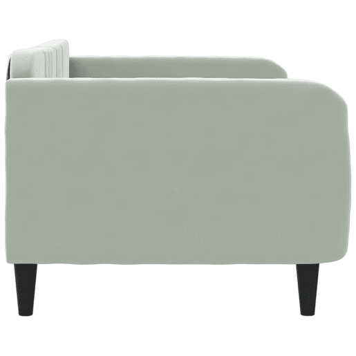 Sofá-cama, Sofá conversível 90x200 cm veludo cinzento-claro