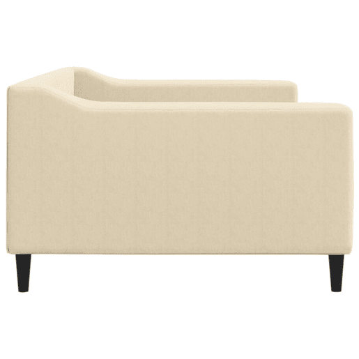 Sofá-cama, Sofá conversível 100x200 cm tecido cor creme