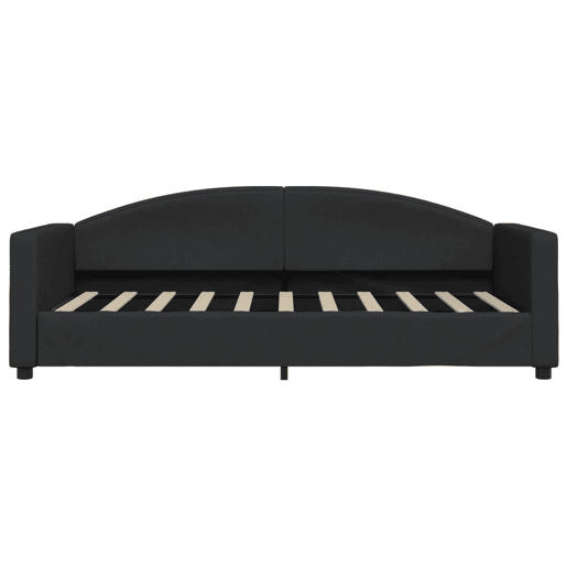 Sofá-cama, Sofá conversível 90x190 cm tecido preto Sofá-cama, Sofá conversível 90x190 cm tecido preto