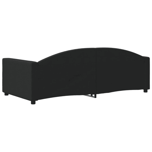 Sofá-cama, Sofá conversível 90x190 cm tecido preto Sofá-cama, Sofá conversível 90x190 cm tecido preto