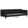 Sofá-cama, Sofá conversível 90x200 cm tecido preto