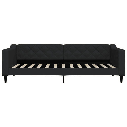 Sofá-cama, Sofá conversível 90x200 cm tecido preto Sofá-cama, Sofá conversível 90x200 cm tecido preto