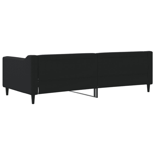 Sofá-cama, Sofá conversível 90x200 cm tecido preto Sofá-cama, Sofá conversível 90x200 cm tecido preto